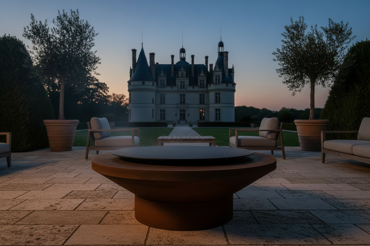 OFYR Snuffer Black 100 — Terrasse de château, braises éteintes