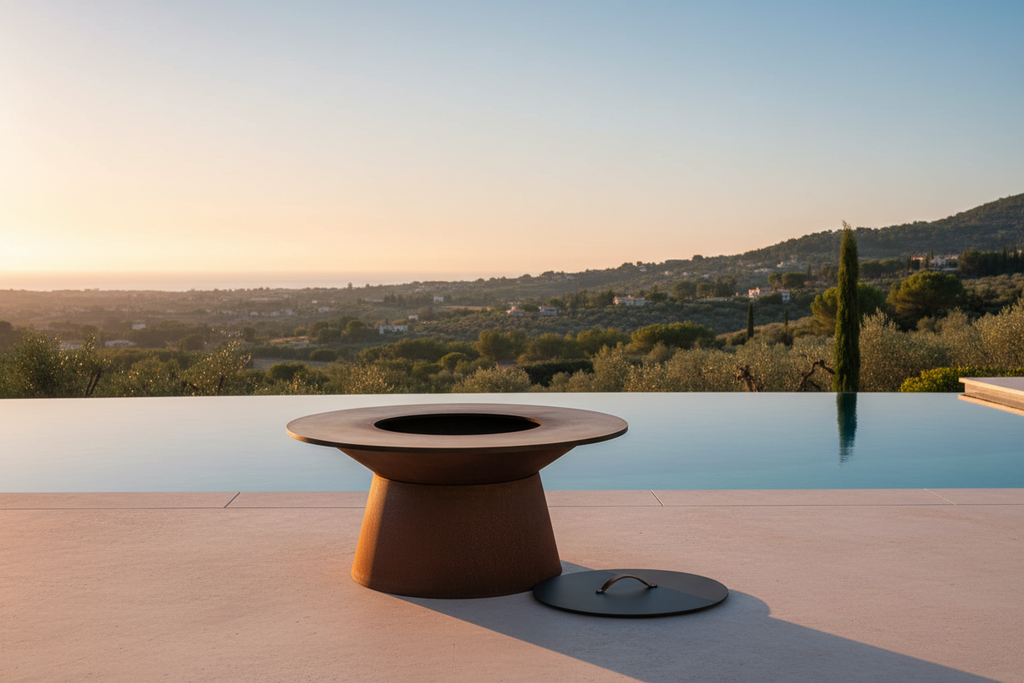 OFYR Snuffer Black 85 — Piscine à débordement, heure dorée